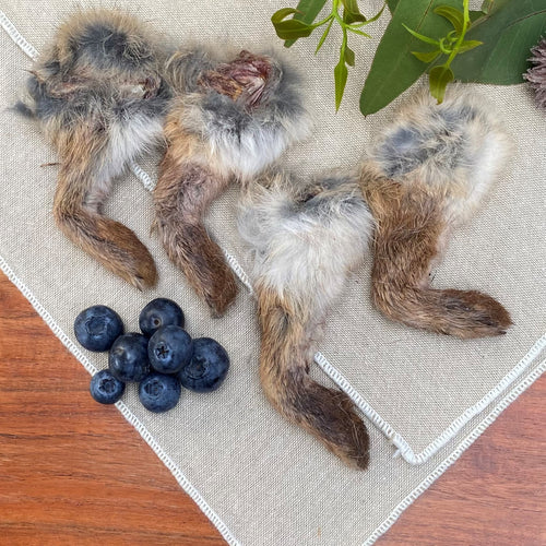 Rabbit for Dogs -  Dehydrated Rabbit Meat - Fur Treats - Treats with fur on - Biologically Great for Dogs - Preservative Free - 100% Australian - Furry Treat